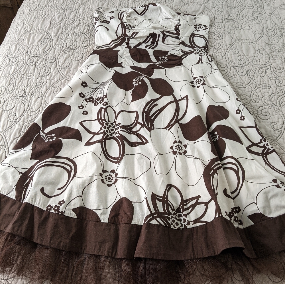 Ruby Rox A-line Strapless Tulle Dress